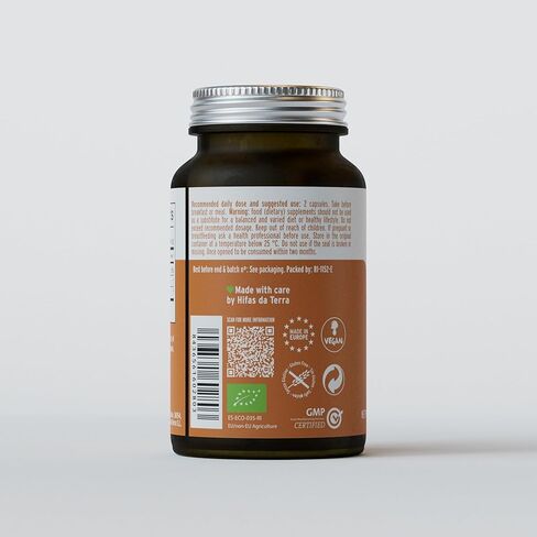 HIFAS DA TERRA HIFAS Detox - Maitake Mushroom Capsules with Polyporus, Organic Mushroom Extract Complex, Daily Brain Supplement for Women & Men, Herbal Immune Support - 60 Vegan Capsules in Saudi Arabia