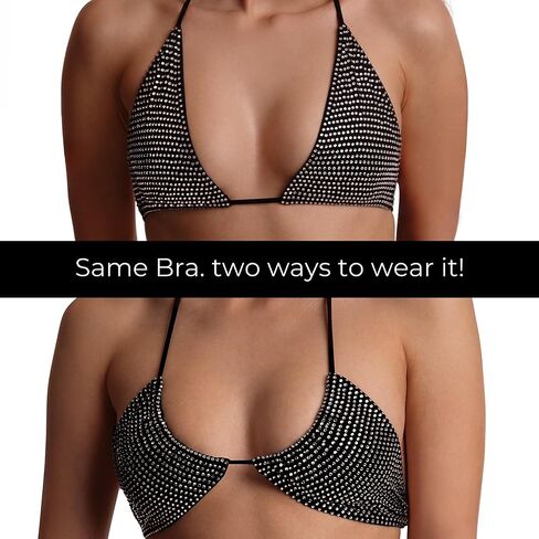 SARA DESIGNS Rhinestone Bikini for Women - Sparkly Crystal Two Piece Swimsuit - Luxury Glam Brazilian Cut Bathing Suit in Saudi Arabia