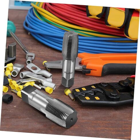TEHAUX 5 Pcs Set Tap Set Carbon Steel Threading Tool for Plumbing Includes Precision Craftsmanship Durable Design with Storage Case in Saudi Arabia