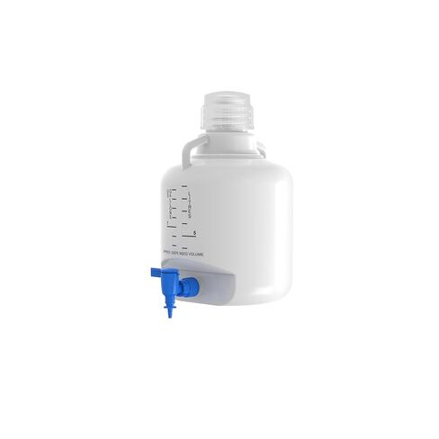 United Scientific™ PP Carboy 10 لتر مع حنفية، حاوية تخزين المواد الكيميائية المخبرية، USP Class VI خالية من BPA، قابلة للتعقيم التلقائي in Kuwait