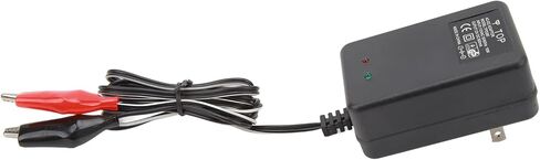 SUNGOOYUE Portable Electric Charger Adapter, 12V 10W Battery Charger with Dual Clip for E Scooter,US Plug in Saudi Arabia
