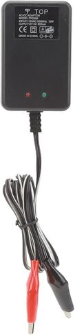 SUNGOOYUE Portable Electric Charger Adapter, 12V 10W Battery Charger with Dual Clip for E Scooter,US Plug in Saudi Arabia