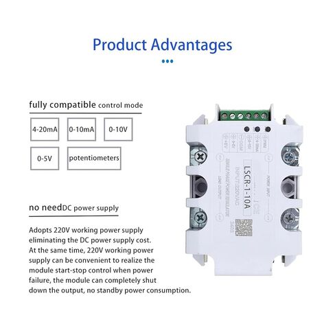 Single-Phase Three-Phase AC Solid-State Voltage Regulator 10A-200A Power Regulation Thermostat 4-20MA Potentiometer Control(Y-150 Radiator) in Saudi Arabia