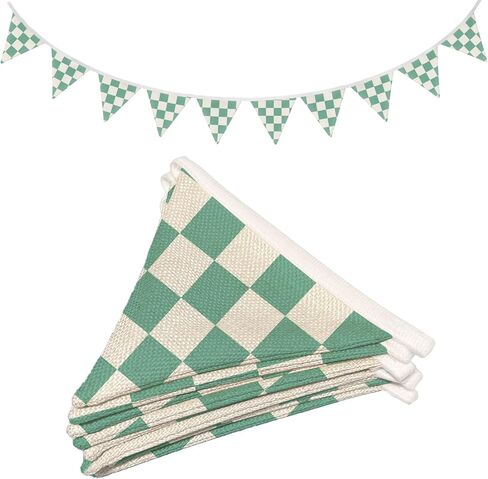 Two Fast Birthday Decorations, 2nd Birthday Decoration for Boys, Race Car Party Supplies for 2 Year Old Garland Triangle Banners,Black and White Checkered Linen Type Flags 11Ft Bunting Flags in Saudi Arabia