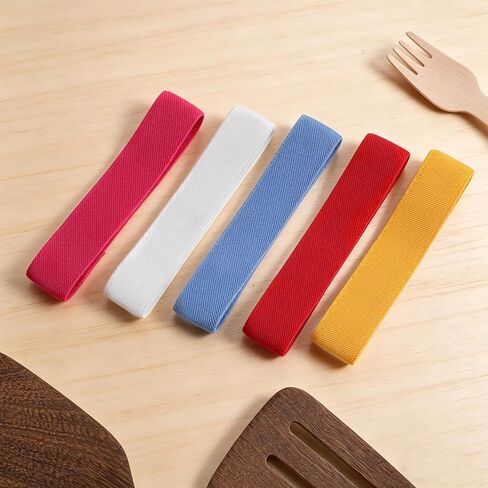5 Pcs Bento Box Strap,Lunch Box Band Bento Boxes Band Elastic Strap for Lunch Boxes Fixing Bands Replacement for Office Classroom Picnic Camping Outdoors Meals,5 Colors in Kuwait