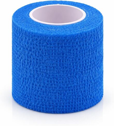 Rapid Care Self Adhering Bandage Wrap 3" x 5 Yards - Cohesive Elastic Wrap, Breathable and Tearable Athletic Tape for Sports, First Aid, Joints - Animal Safe, 12-Pack in Saudi Arabia
