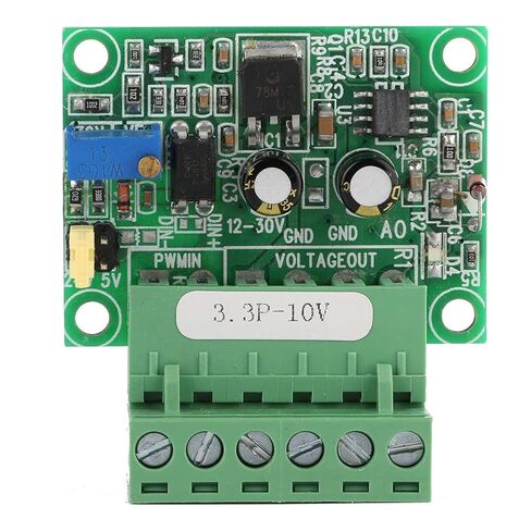 PWM to 010V Converter, High Precision Industrial Grade Digital to Analog Signal Module with 3.3V Input and Reverse Polarity Protection for PLC Automation Systems in Saudi Arabia