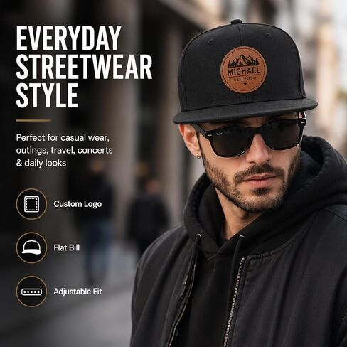 قبعة مخصصة شخصية Snapback القبعات شقة بيل قبعات البيسبول للرجال النساء الهيب هوب نمط قابل للتعديل هدايا شخصية in Kuwait