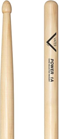 Vater Power 1A Hickory Wood Tip Drumsticks Pair in Saudi Arabia