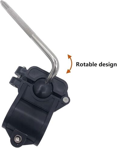 Electronic Drum Rack Mounting Clamp with Rotating L Rod, 10mm Electronic Drum Pad L Arm with 38mm Drum Rack T Clamp for Electronic Drum Set in Saudi Arabia