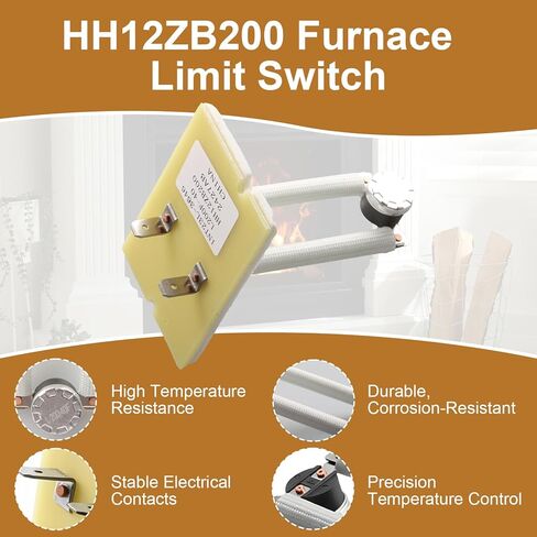 3 "HH12ZB200 مفتاح حد الفرن، L200-40 استبدال مفتاح الأمان للناقل براينت باين IMC أفران الغاز 36T01B3-44601 1NT23L-3646 in Saudi Arabia