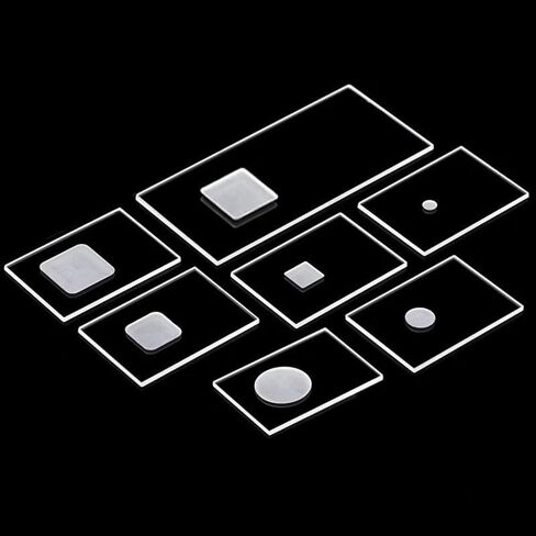 XRD Sample Slot Powder Slide Square Optical Glass/Round/Frosted Slot(Square L20W20H0.5mm) in Saudi Arabia