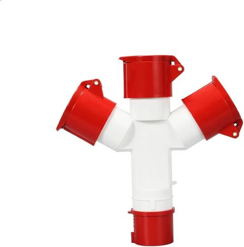 1Pcs 16A Industrial Plug Y-Type Multi-Function Three-Way Branch Socket Waterproof Three-Phase Electricity(1012) in Saudi Arabia