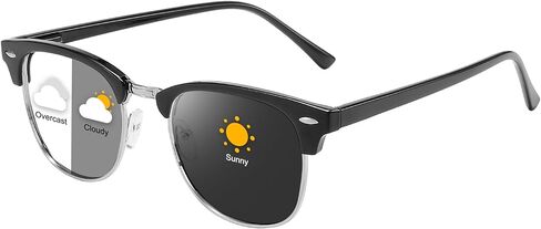 Blue Light Blocking Glasses Photochromic Sunglasses for Men and Women Round Computer Gaming Glasses Anti UV in Saudi Arabia