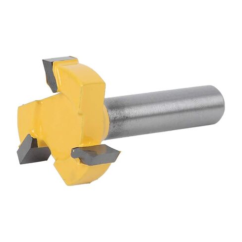 3-Vane/Wing T Slot 8mm Shank Router Bit Durable Woodworking Milling Cutter Tool for Drawers or Other Woodworking Crafts,Cemented Carbide Material (3-Edged T-Shaped Knife with 8 Handles 8X1/4) in Saudi Arabia