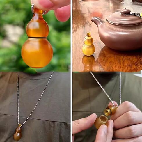 علبة حبوب منع الحمل PEI CalabashGourd Pill حاوية مضادة للماء للجيب صندوق دواء حامل حبوب الدواء على شكل سلسلة مفاتيح in Kuwait