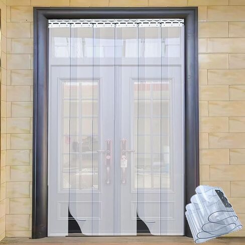 Thick Plastic Curtains Kit Plastic for Winter, Clear Smooth Cortina De PVC Insulating Curtains LMyyds(1.6mm,1.35Mx2M) in Saudi Arabia