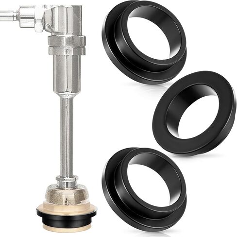 Zonon 3 Pcs Rubber Flanged Spud Washer Toilet Flanged Spud Gasket, Black (for 1-1/2 Inch Pipes) in Saudi Arabia
