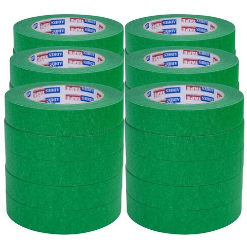 ADHES Green Masking Tape 0.7 Inch x 55 Yards, 5 Rolls UV Resistant No Residue Painters Tape, Multi-Surface Automotive Masking Tape for Indoor & Outdoor, Arts, Crafts, DIY, Labeling in Saudi Arabia