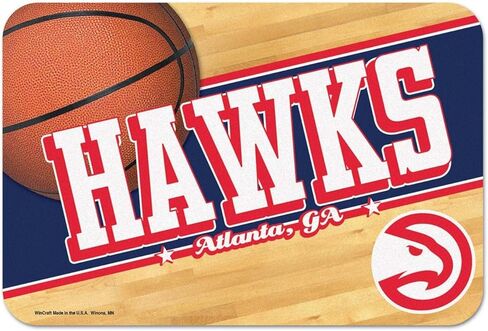 Wincraft NBA Atlanta Hawks Mat, Small/20" x 30" in Saudi Arabia