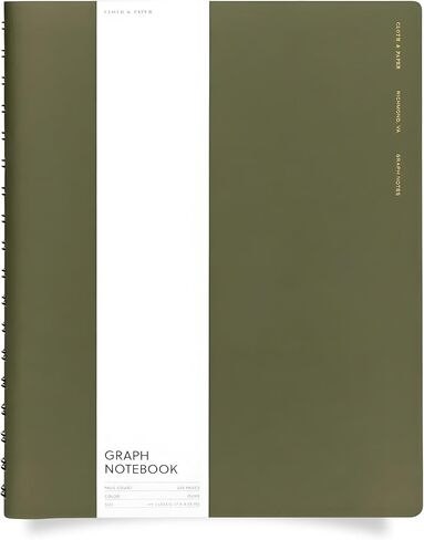 Cloth & Paper España Spiral Notebook HP Classic – Executive Note (Café Noir) | 7? × 9.25? | 110 Sheets / 220 Pages | Professional Spiral Executive Notebook, Business Note Journal [Spiral-bound] in Saudi Arabia