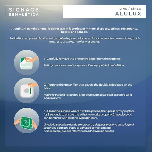 This property is protected by 24h video surveillance Sign - 8x8" Heavy Duty Aluminum Composite (3mm) - Weatherproof & UV Protected - Easy 3M Adhesive Mount - Ideal for Home, Business & Farm in Kuwait