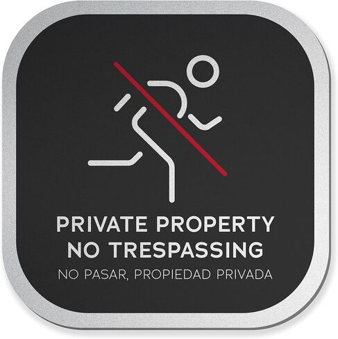 This property is protected by 24h video surveillance Sign - 8x8" Heavy Duty Aluminum Composite (3mm) - Weatherproof & UV Protected - Easy 3M Adhesive Mount - Ideal for Home, Business & Farm in Kuwait