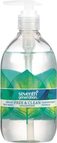 غسول اليدين سفنث جينيريشن, Free & Clear Unscented, , 12 Ounce (Pack of 8), , in Kuwait