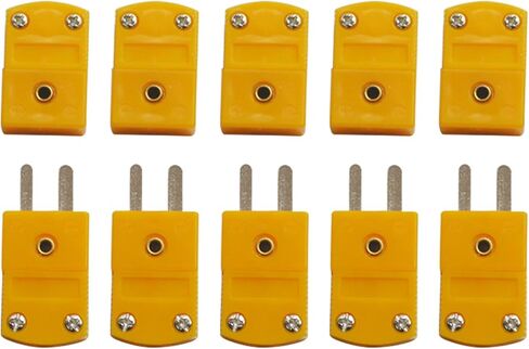 10pcs K-Type Male Female Wire Connectors Plug Thermocouple Temperature Sensors Miniature Socket Cable Connector in Saudi Arabia
