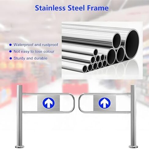 Automatic Closing Swing Gate for Supermarkets & Warehouses – Easy to Install Security Spring Door, Metal Barrier for Libraries & Stage Areas (130 X 100 Cm) in Saudi Arabia