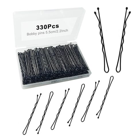 240 Pcs 2.2 Inch Black Bobby Pins, Set of Hairpins with Box, Premium Hair Pins for Kids, Girls and Women, Great for All Hair Types in Saudi Arabia