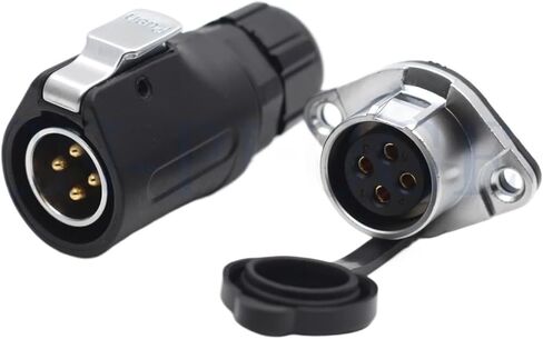 XHP20 Connector 4-Pin Waterproof Male Plug IP67 Industrial Three-Phase Electrical Box Rated Current 30A Flange Female Socket in Saudi Arabia