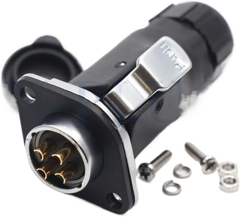XHP20 Connector 4-Pin Waterproof Male Plug IP67 Industrial Three-Phase Electrical Box Rated Current 30A Flange Female Socket in Saudi Arabia
