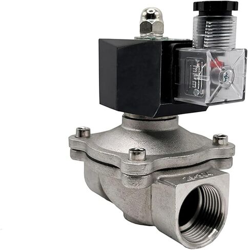 1inch 2-Way 304 Stainless Steel Solenoid Valve DIN Coil High Temperature 1Pcs(NBR-SEAL_24VDC_NORMALLY CLOSED) in Saudi Arabia
