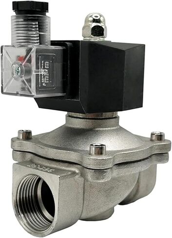 1inch 2-Way 304 Stainless Steel Solenoid Valve DIN Coil High Temperature 1Pcs(NBR-SEAL_24VDC_NORMALLY CLOSED) in Saudi Arabia