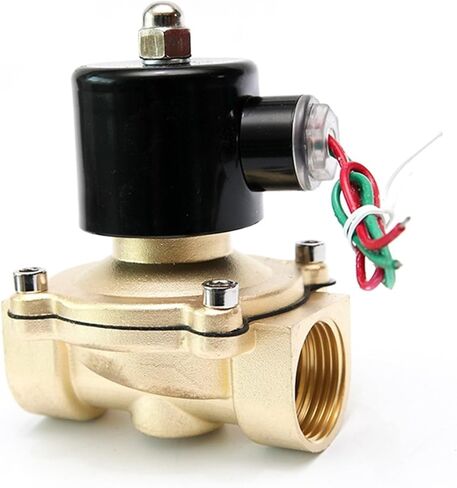 1-1/4 Inch Normally Closed Brass Solenoid Valve 230V 220V 24V 12V Direct Acting 1Pcs(NPT_12VDC) in Saudi Arabia