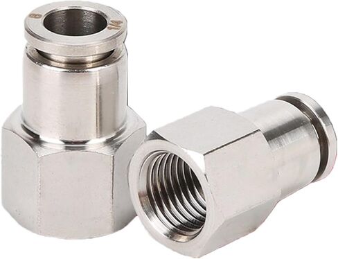موصل هوائي 304 الفولاذ المقاوم للصدأ PCF1/8 "1/4" 3/8 "1/2" خيط داخلي هوائي موصل سريع خرطوم أنابيب الهواء (PCF6-02) in Kuwait