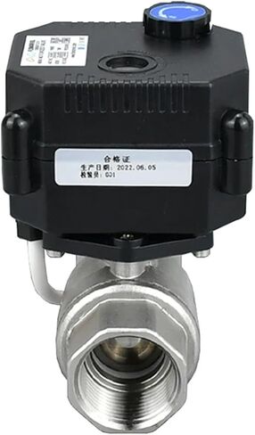 DN10/8/25 Motorized Ball Valve With Manual Switch DC12/24/9v Stainless Steel 1Pcs(DN8,DC9V_CR03) in Saudi Arabia