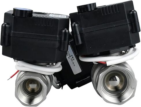 DN10/8/25 Motorized Ball Valve With Manual Switch DC12/24/9v Stainless Steel 1Pcs(DN8,DC9V_CR03) in Saudi Arabia