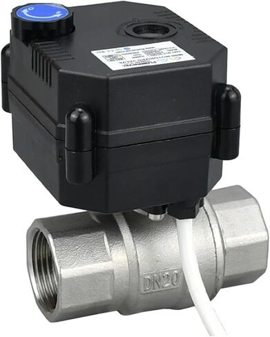 DN10/8/25 Motorized Ball Valve With Manual Switch DC12/24/9v Stainless Steel 1Pcs(DN8,DC9V_CR03) in Saudi Arabia