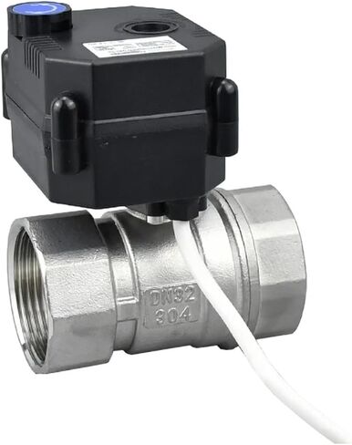 DN10/8/25 Motorized Ball Valve With Manual Switch DC12/24/9v Stainless Steel 1Pcs(DN8,DC9V_CR03) in Saudi Arabia
