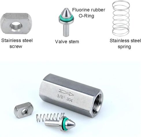 1/8 1/4 1/2 3/4 Inch Stainless Steel Check Valve 24 Bar Steam One Way Non-retrun Valves 1Pcs(1/8") in Saudi Arabia