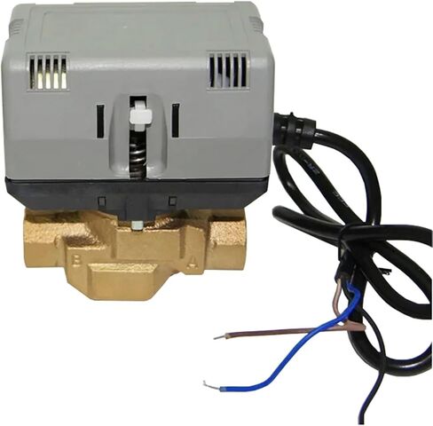 1/2 3/4 1 Inch Brass Two Way Motorized Shut-off Valve VC6013 Fan Coil Electric Valve AC220V 1Pcs(1/2") in Saudi Arabia