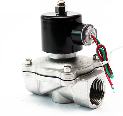 1 بوصة الفولاذ المقاوم للصدأ نوع الحجاب الحاجز AC220V صمام الملف اللولبي الضغط 1 قطعة (VITON-SEAL_110VAC_NORMALLY CLOSED) in Kuwait