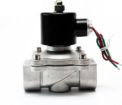 1 بوصة الفولاذ المقاوم للصدأ نوع الحجاب الحاجز AC220V صمام الملف اللولبي الضغط 1 قطعة (VITON-SEAL_110VAC_NORMALLY CLOSED) in Kuwait