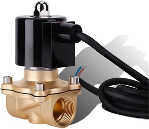 3/4 Inch Normally Closed/Open Brass DN20 Solenoid Valve 110V 24V 12V 24v Solenoid Valve 1Pcs(VITON-SEAL_240VAC_NORMALLY OPEN) in Saudi Arabia