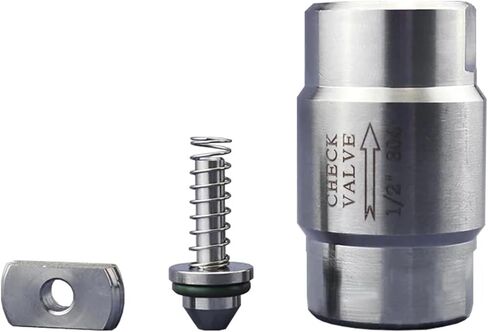 1/8 1/4 1/2 3/4 1 1-1/4 Inch Stainless Steel High Pressure Check Valve 80 Bar One Way Non-retrun Valves 1Pcs(1/2") in Saudi Arabia