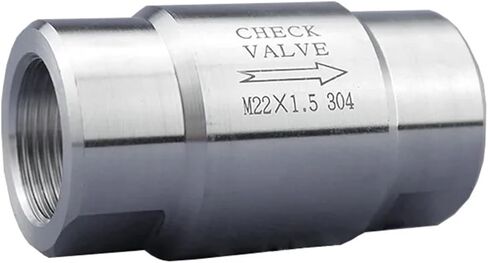 1/8 1/4 1/2 3/4 1 1-1/4 Inch Stainless Steel High Pressure Check Valve 80 Bar One Way Non-retrun Valves 1Pcs(1/2") in Saudi Arabia