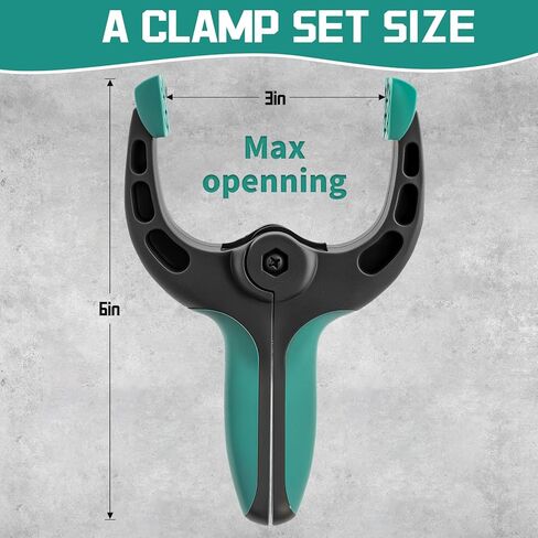 GRENPRO 8-Pack Bar Clamps for Woodwork، 12 "و 6" Bar Clamps، مجموعات المشابك العاملة، مشابك F سريعة التغيير، حد تحميل 150 رطلاً in Saudi Arabia