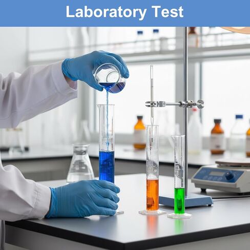 8PCS Graduated Cylinder Plastic Test Tubes Graduated Measuring Cylinder Set with Hexagonal Base Cylinders Transparent 4 Sizes 100/50/25/10ml Measuring Cylinders Lab with 4 Plastic Droppers in 3ml in Saudi Arabia
